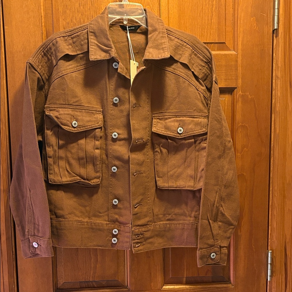 Men's Brown Denim Jacket